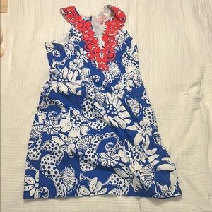 Lilly Pulitzer blue floral dress